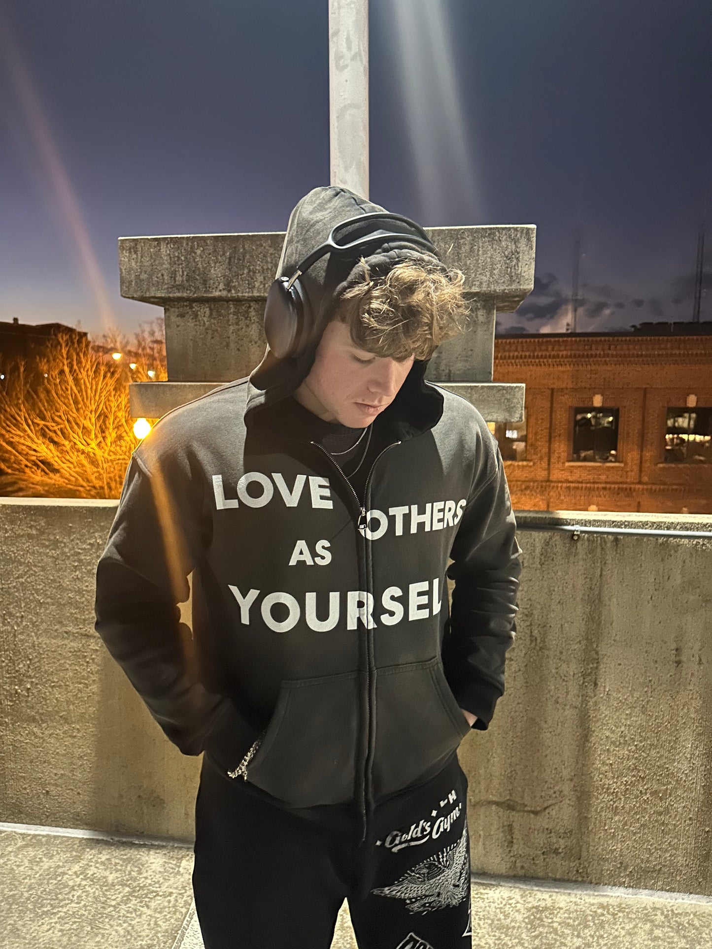 "Love others as yourself" Zip-up